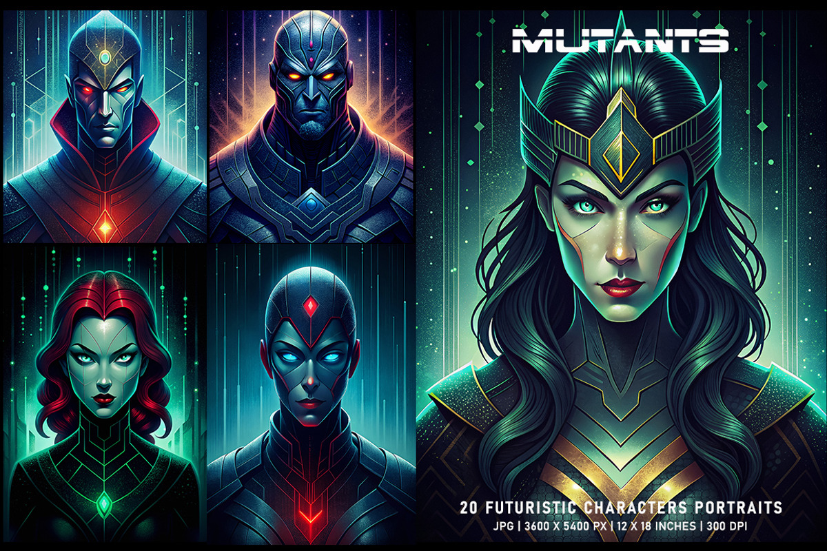Mutants, a Decorative Illustration by Digital Art Creations (Photo 4 of 6)