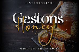 Gaston Honey A New Font Duo