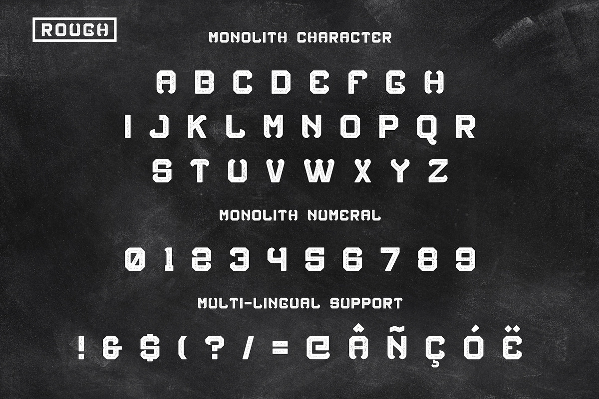 Monolith typeface (intro sale) preview 3