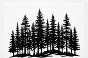 Majestic Pine Trees SVG, a Finance Illustration by Amazin_art (Thumbnail 16 of 34)