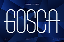 Gosca – A Modern Logo Font