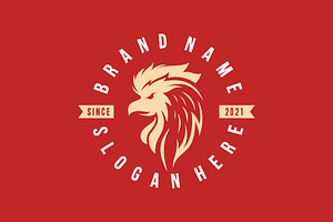 Rooster logo template