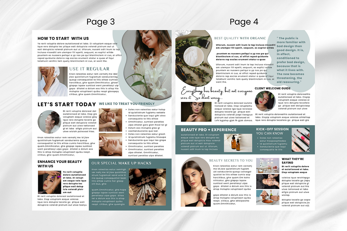Skincare Canva Newsletter Template, an Email Template by PixelCraft (Photo 8 of 16)