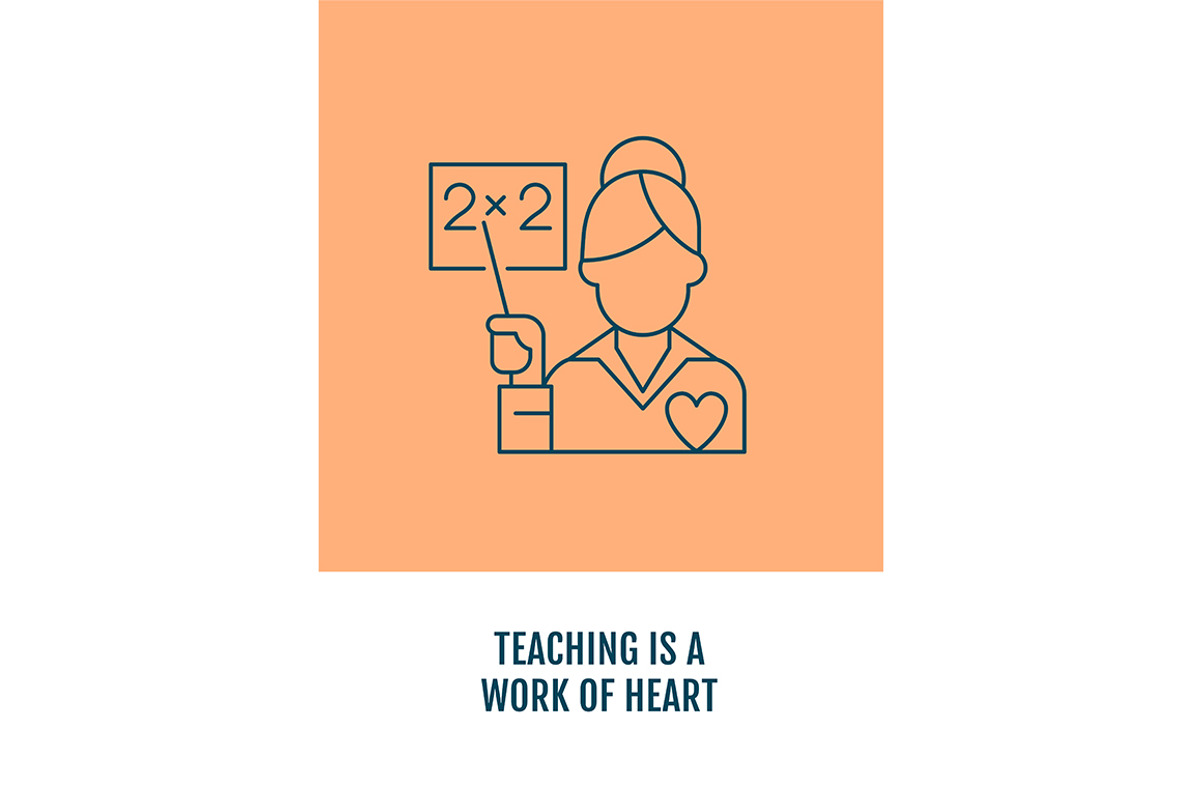 Teaching is passion postcard, a Flyer Template by IMG Visuals
