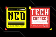 VB Sortina - Futuristic Display Font, a Sans Serif Font by VALIANTBROTHA (Thumbnail 8 of 11)