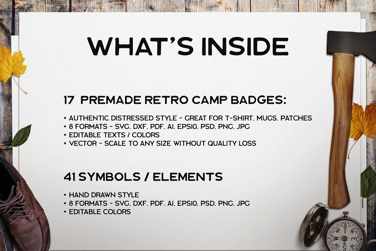 Retro Camp Badges Logos. Part 4, a Branding & Logo Template by JeksonGraphics (Photo 2 of 11)