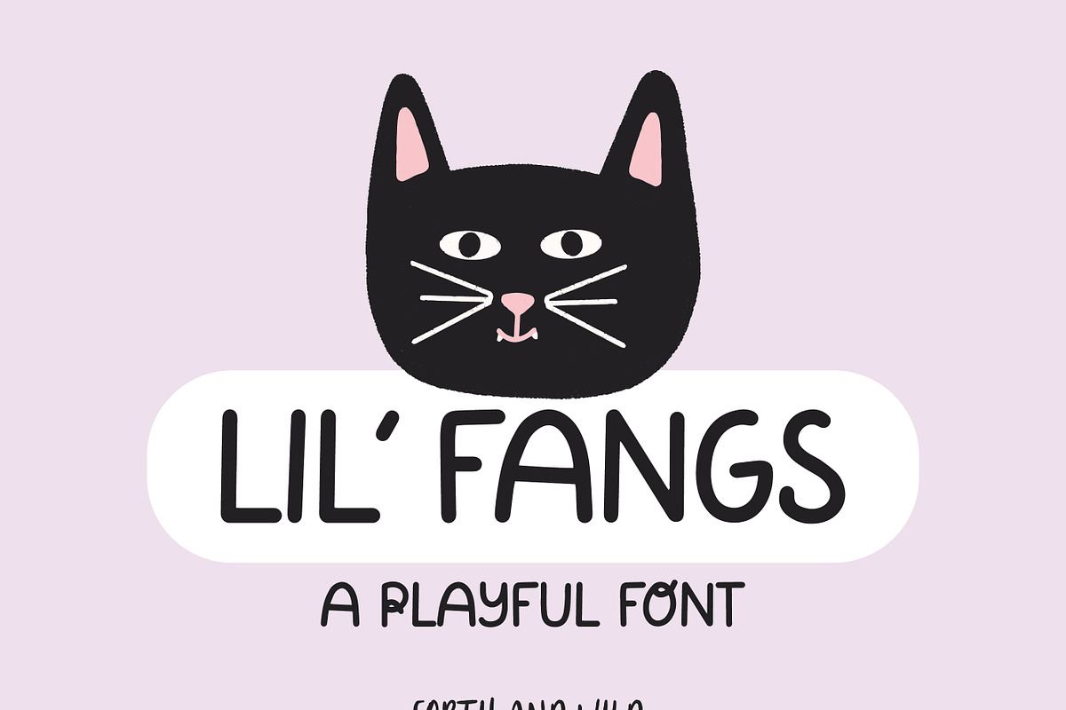 Fangs / Playful Hand-lettered Font, a Sans Serif Font by Forth and Wild (Photo 1 of 7)