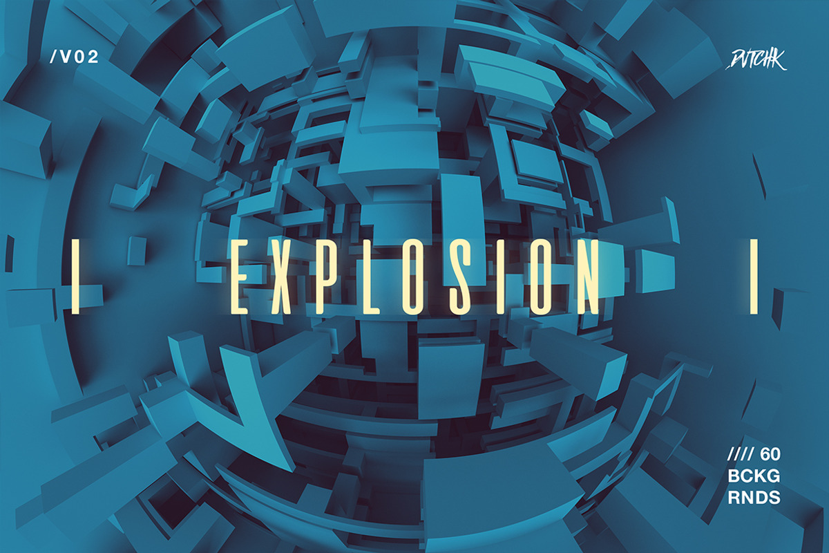Explosion | 3D Backgrounds V02, a Background Graphic by dvtchk (Photo 3 of 8)