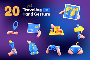 Traveling Hand Gesture 3D