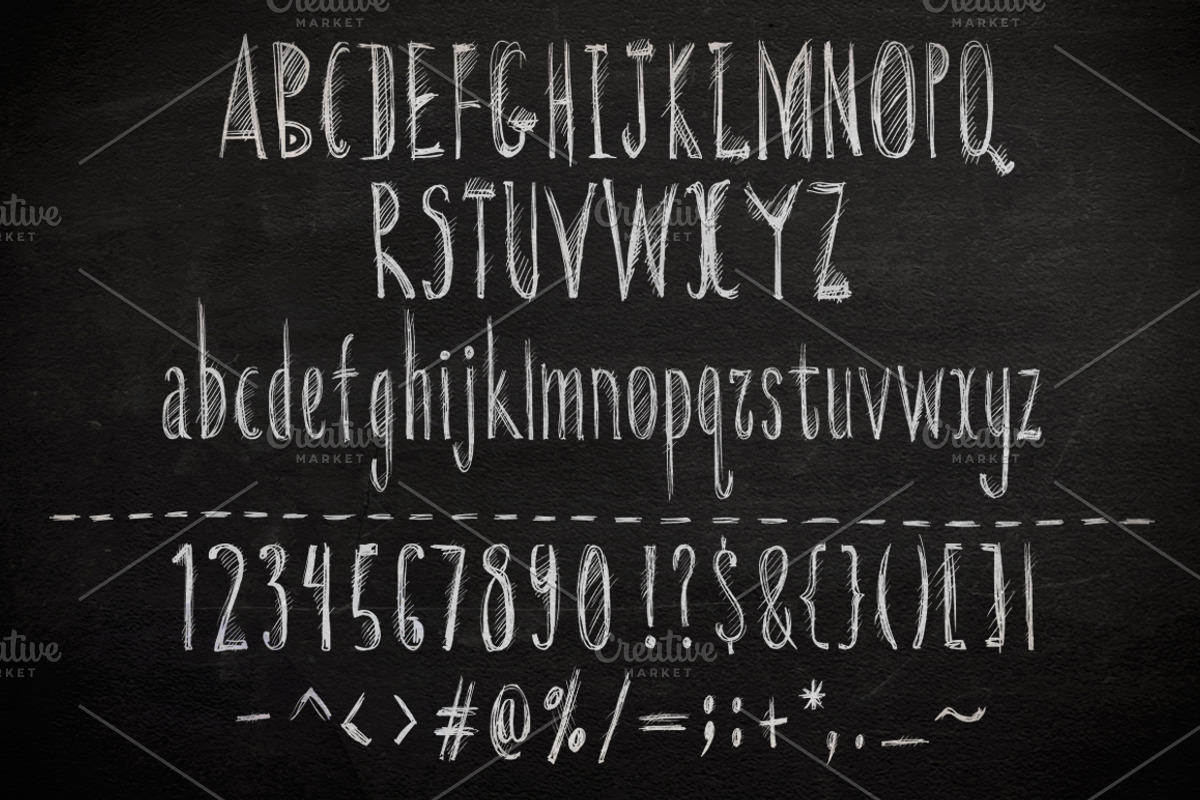 Sketchpen Typeface + Extras preview 4