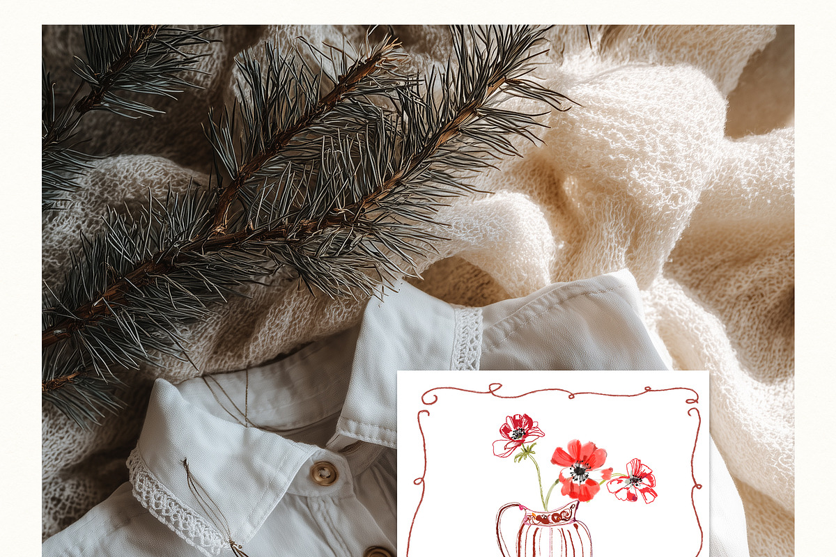 Red Burgundy Flowers PNG, a Decorative Illustration by whiteheartdesign (Photo 17 of 17)