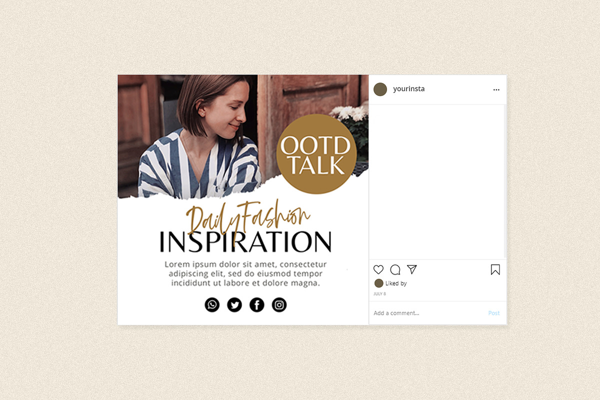 Kylena-Instagram Template Pack, a Social Media Template by Godbless Studio (Photo 7 of 10)