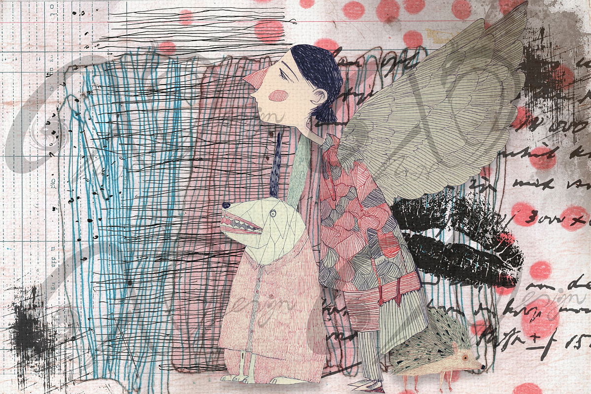 Whimsy Town Residents: Retro Clipart, a Person Illustration by NiiiNArt (Photo 4 of 7)