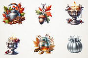 Silver Vintage Aesthetic Autumn Png, an Illustration by RobertsArt (Thumbnail 5 of 7)