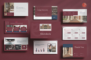 College University PowerPoint, a Presentation Template by Pixslides