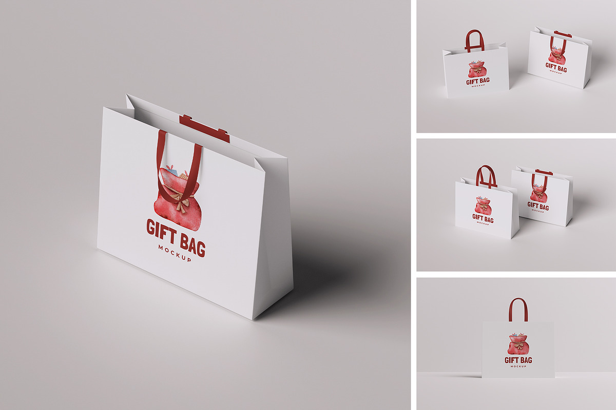 Gift Bag Mockup, a Packaging Mockup by HanaSaka_Studio (Photo 5 of 5)