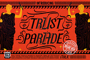 Trust Parade Typeface, a Blackletter Font by alit design (Thumbnail 1 of 17)