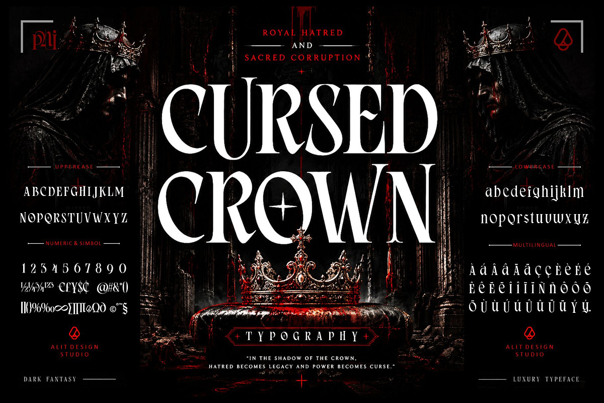 Royal Hatred Typeface, a Blackletter Font by alit design (Photo 9 of 20)