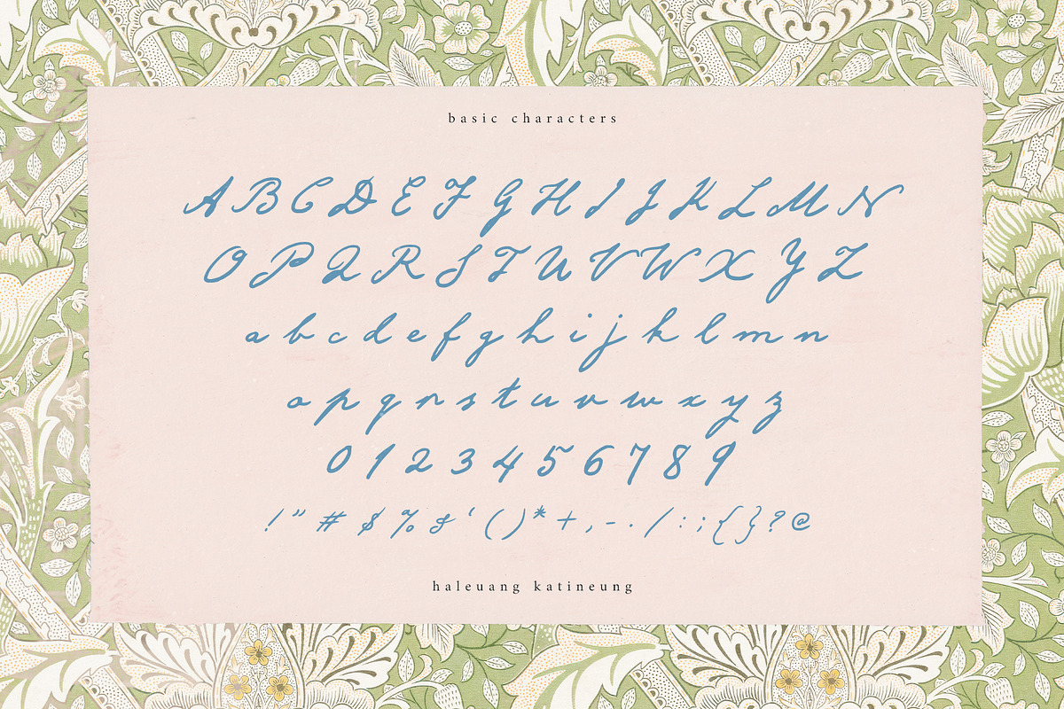 HaleuangKatineung Handwritten Script, a Handwritten Font by Perplexitics (Photo 8 of 9)