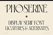 BD PHOSERINÉ | Display Serif, a Serif Font by Brandear Design (Thumbnail 2 of 23)