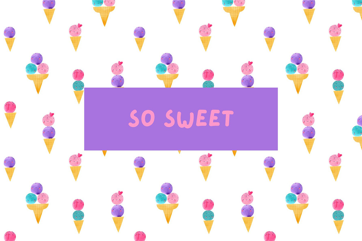 It's Ice Cream Time, a Decorative Illustration by Cute And Wild (Photo 5 of 6)