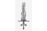 With Fire and Sword, an Illustration by Elymas (Thumbnail 1 of 2)