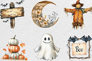 Soft Rustic Halloween Clipart, an Illustration by Black Bird Studio (Thumbnail 3 of 6)