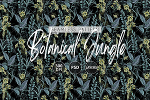 Botanical Jungle - Seamless Patterns