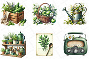 Green Summer Cottagecore Clipart, an Illustration by DreamPrint404 (Thumbnail 5 of 6)