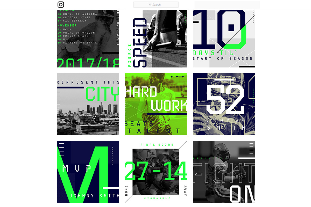 ATHLETICO INSTAGRAM KIT, a Social Media Template by GOAT Design Co. (Photo 6 of 6)