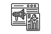 Analytics Line Icon, an Outline Icon by Pexelpy (Thumbnail 1 of 2)