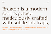 Bragton, a Serif Font by Zafara Studios (Thumbnail 2 of 10)