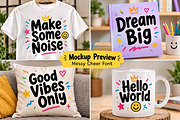 Messy Cheer – Playful Display Font, a Script Font by Wow Magic (Thumbnail 2 of 5)