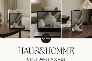 HAUS&HOMME Modern Device Mockups