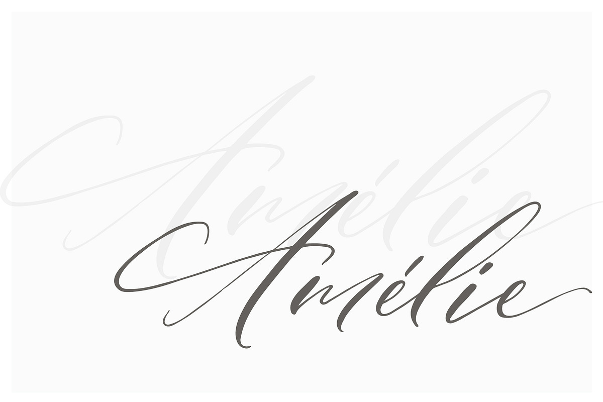 Amelie Script, a Script Font by Calamar Studio (Photo 15 of 15)