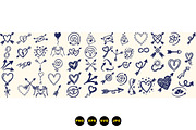 Hand Drawn Love Arrow Clipart, an Illustration by designvectx (Thumbnail 3 of 3)