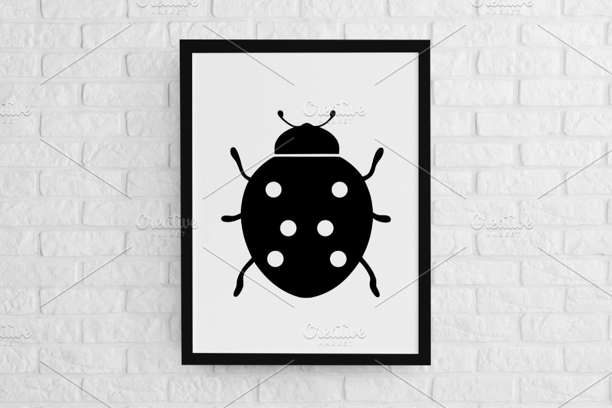 Ladybug Silhouette SVG, an Animal Illustration by newminddesign (Photo 2 of 3)