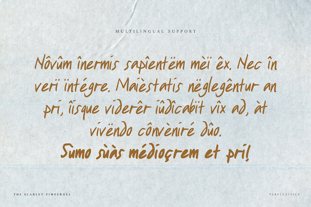 The Scarlet Pimpernel Handwritten, a Handwritten Font by Perplexitics (Photo 7 of 10)