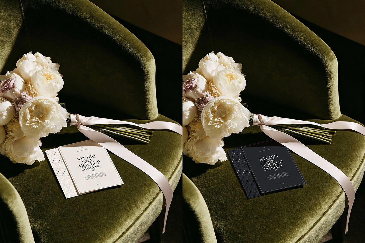 Festive Card Mockups, a Product Mockup by nkate (Photo 9 of 13)