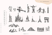 City Landmarks Destinations Abstract, a Decorative Illustration by Kaya Fonts (Thumbnail 8 of 17)