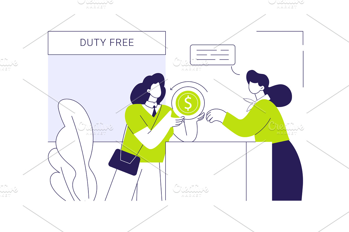 Tax free service abstract concept, a Finance Illustration by Visual Generation