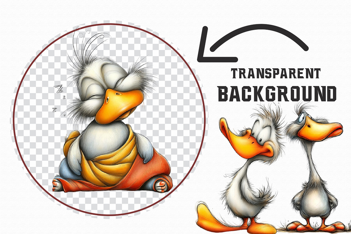 Whimsical Geese Clipart, an Illustration by Libby Wishes (Photo 2 of 7)