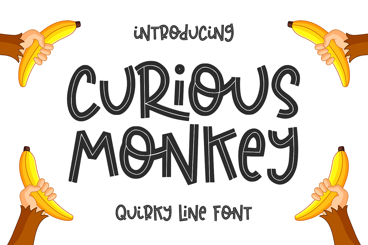 Curious Monkey, a Font by Abo Daniel Studio (Photo 1 of 9)