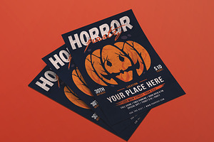 Modern Halloween Horror Party Flyer