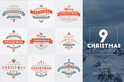 Set of 9 Christmas Badges, a Branding & Logo Template by AntartStock (Thumbnail 1 of 3)