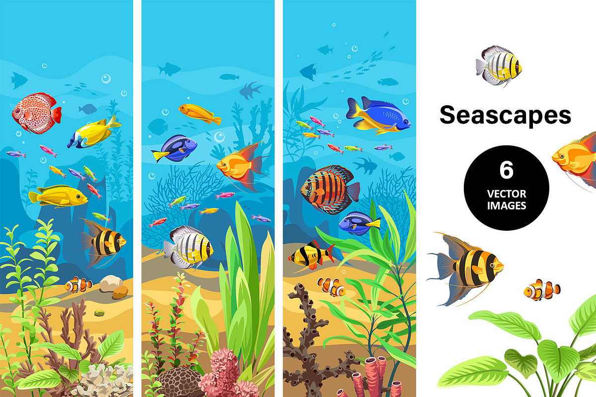 Seascapes. Collection., a Decorative Illustration by Yulia Ogneva (Photo 1 of 4)