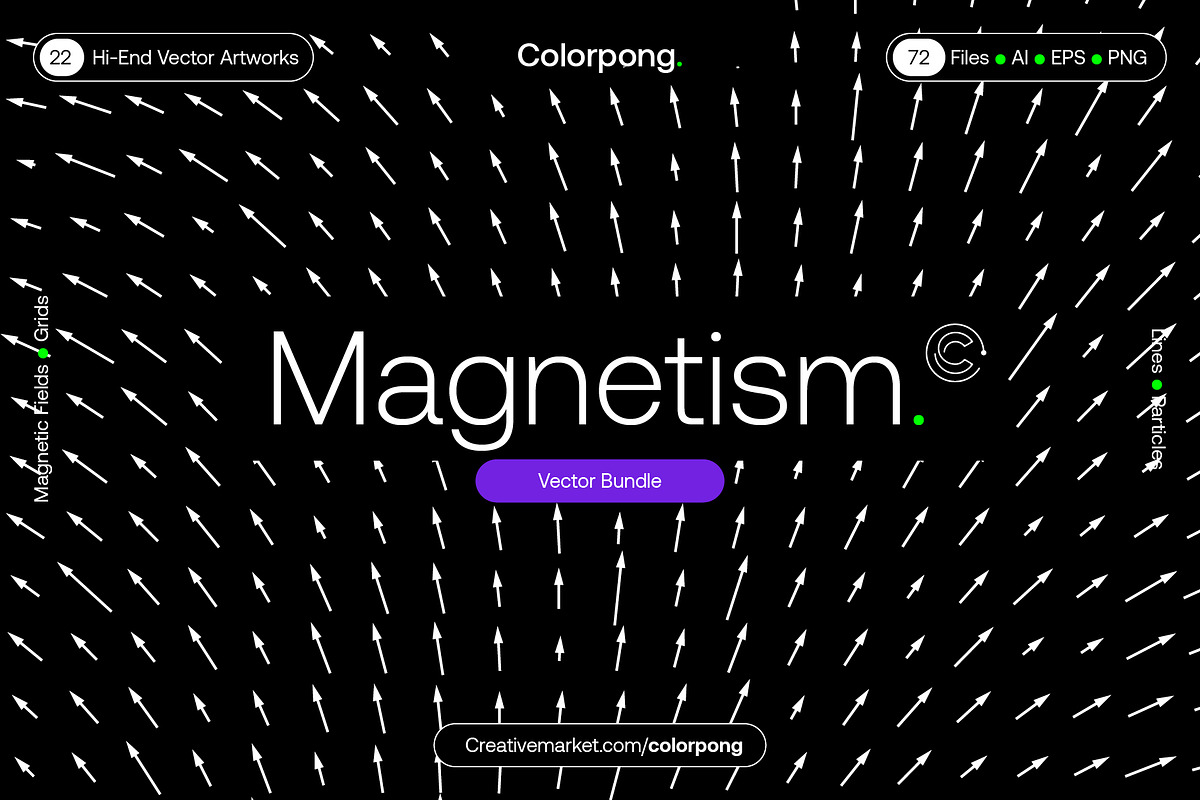 Magnetism - Vector Bundle, a Pattern Graphic by Colorpong (Photo 1 of 14)