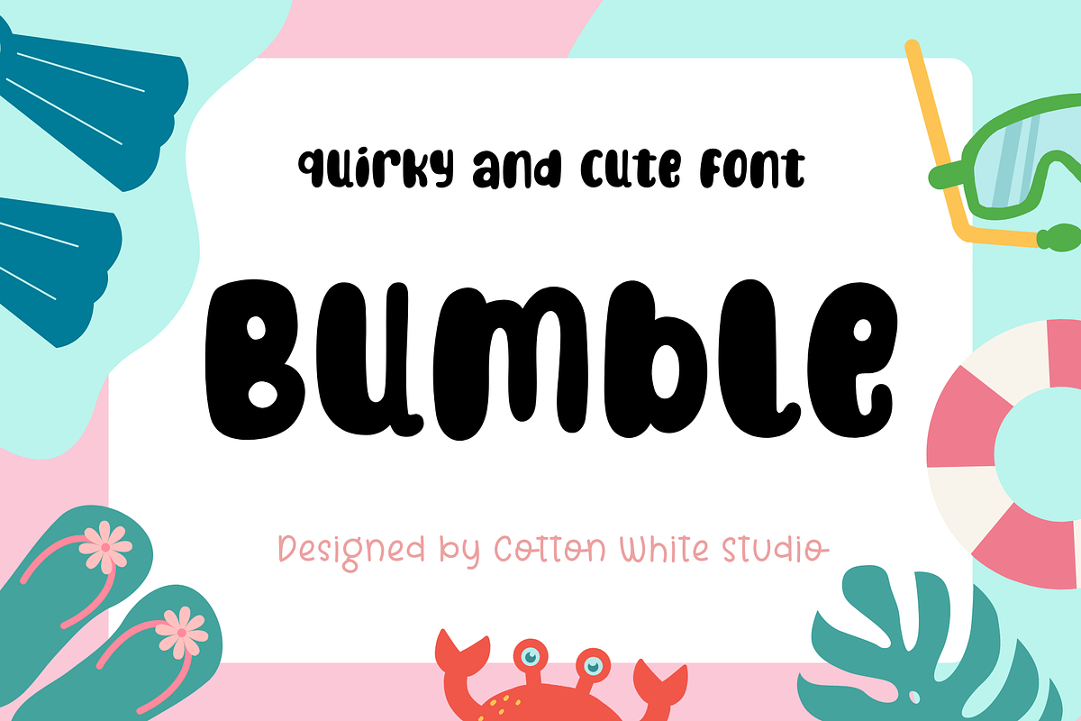 Bumble, a Sans Serif Font by Sofia Skoog (Photo 1 of 11)