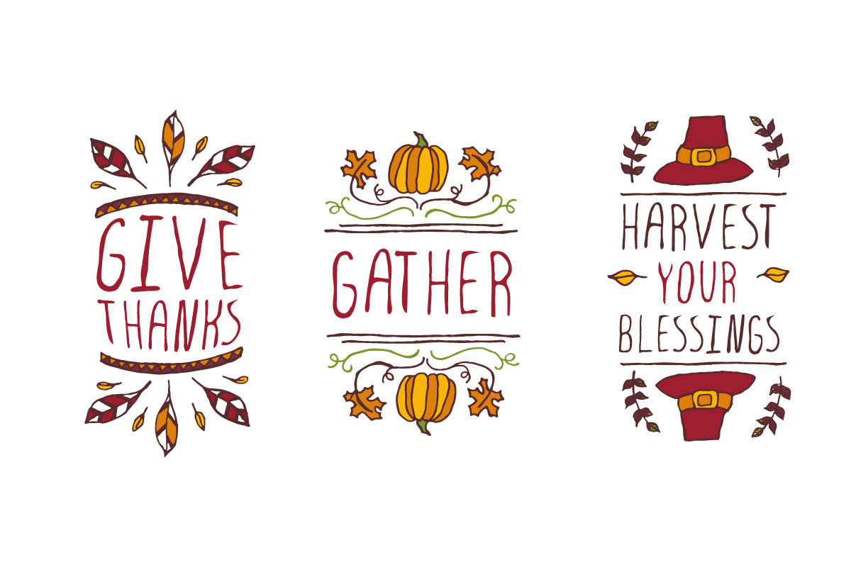 Hand-sketched Thanksgiving elements, an Illustration by AV Design (Photo 4 of 4)