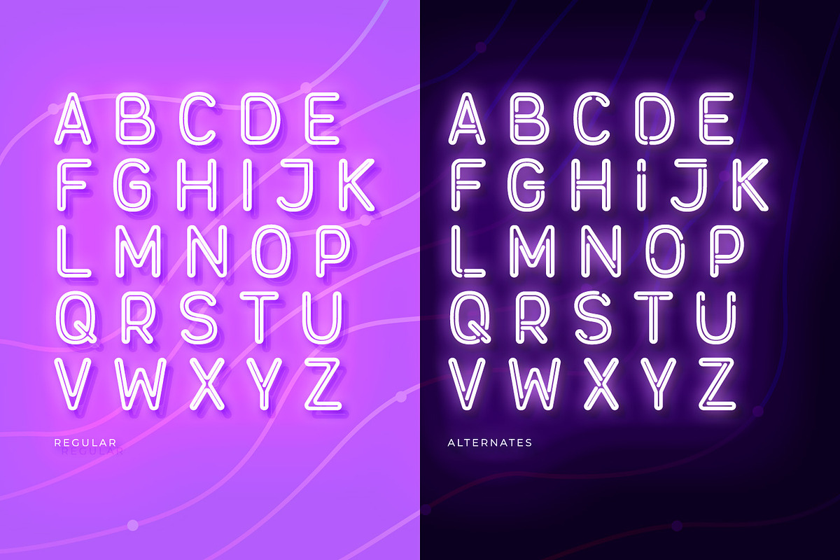 Neonline, a Symbol Font by Ditatype (Photo 7 of 10)